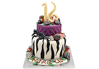Deluxe 2-tier Fondant Cake