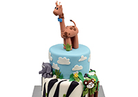 Giraffe / Zoo Themed Cake