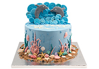 Ocean-Themed Dolphin Cake