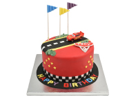 Cars Racetrack Cake
