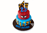 Spider Man Birthday Cake