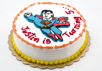 Simple Superman Cake